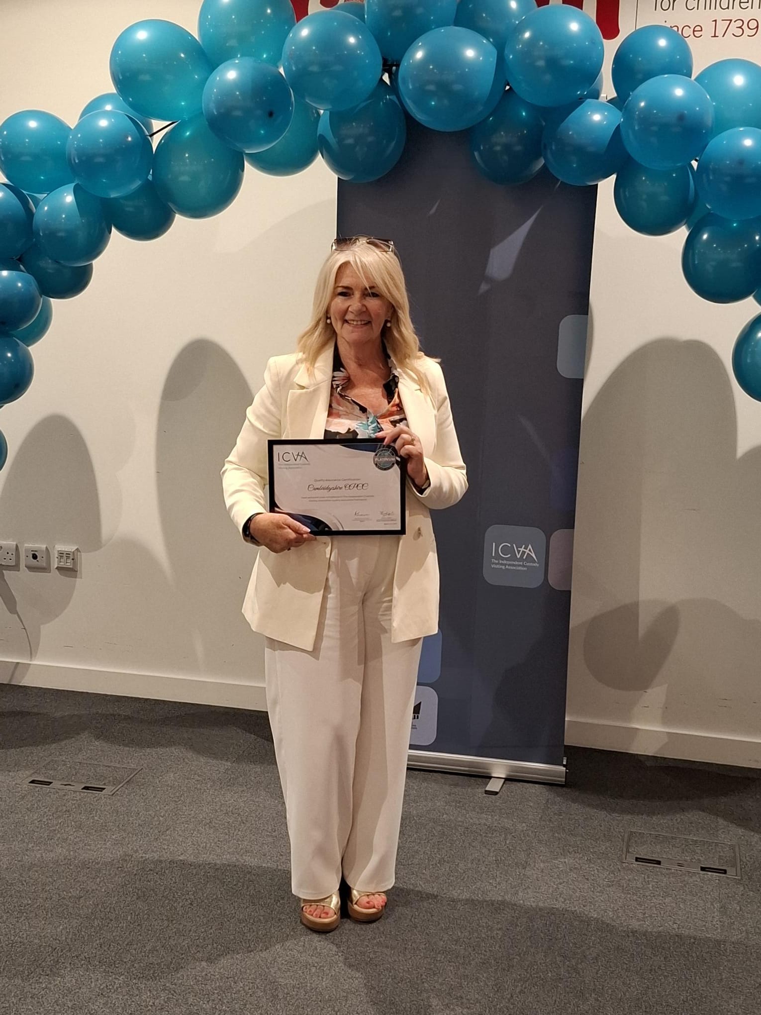 ICV Sceheme Manager Shona McKenzie With Platinum Award